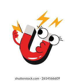 magnet vector Sticker. Eps 10 file
