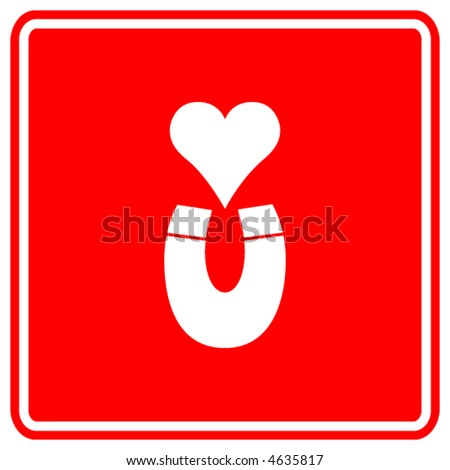 magnetic attraction sign
