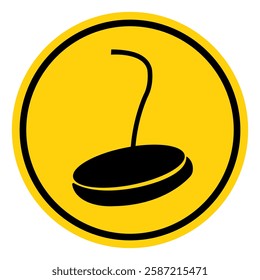 Magnetic Cane Symbol Sign, Vector Illustration, Isolate On White Background Label.EPS10