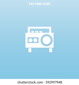 Magnetic cassette player vector  icon.