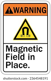 Magnetfeld- und Schrittmacher-Warnzeichen und -Etiketten