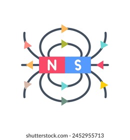 Magnetic Fields  icon in vector. Logotype
