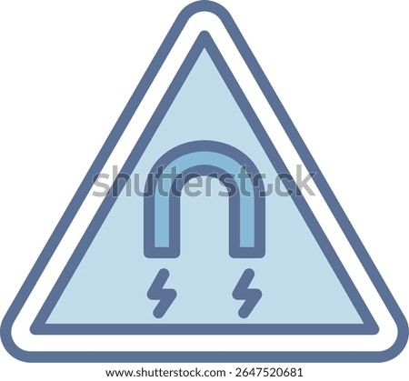 Magnetic Filled Blue Tone Icon