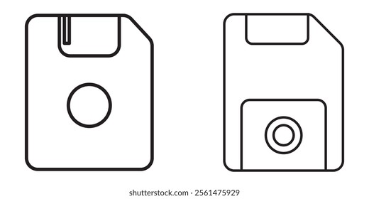 Magnetic floppy disc save icon . 333