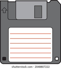 Diseño magnético de iconos de disquetes