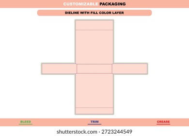 Dieline de caja de regalo rígida con bisagras magnéticas desarrollado para una presentación de embalaje premium, precisión de plegado precisa y diseño estructural profesional