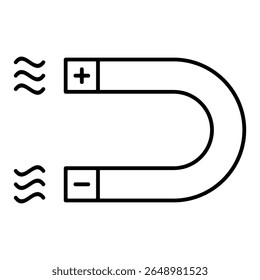Elemento magnético del icono para el diseño