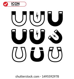 magnetic icon isolated sign symbol vector illustration - Collection of high quality black style vector icons
