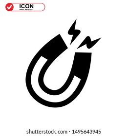 magnetic icon isolated sign symbol vector illustration - high quality black style vector icons
