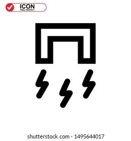 magnetic icon isolated sign symbol vector illustration - high quality black style vector icons
