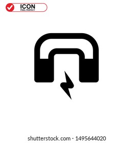 magnetic icon isolated sign symbol vector illustration - high quality black style vector icons
