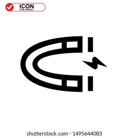 magnetic icon isolated sign symbol vector illustration - high quality black style vector icons
