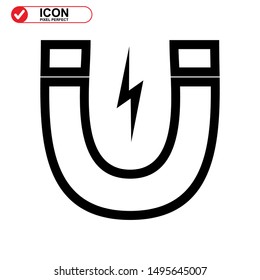 magnetic icon isolated sign symbol vector illustration - high quality black style vector icons

