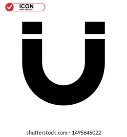 magnetic icon isolated sign symbol vector illustration - high quality black style vector icons
