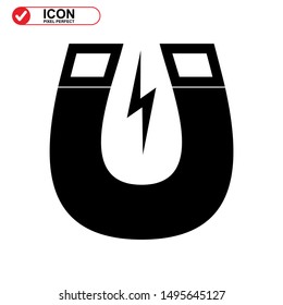 magnetic icon isolated sign symbol vector illustration - high quality black style vector icons
