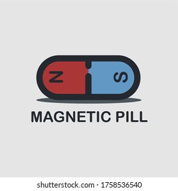 Logotipo de vector simple MAGNETIC PILL