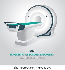 Magnetic resonance imaging device.
Isolated MRI scanner vector illustration.