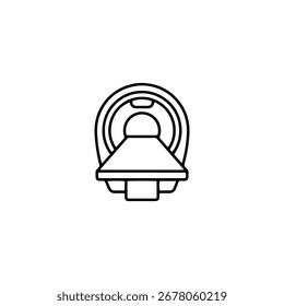 Diseño de Vector plano de icono de resonancia magnética.