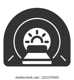 Magnetic Resonance Imaging - Icon, Illustration On White Background, Glyph Style