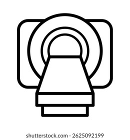 Ilustración de diseño de Vector de icono de resonancia magnética 