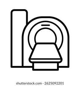 Ilustración de diseño de Vector de icono de resonancia magnética 