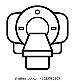 Ilustración de diseño de Vector de icono de resonancia magnética 