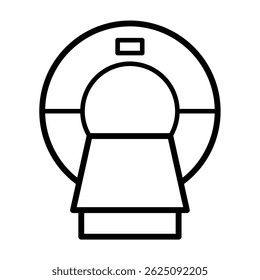 Ilustração de design de vetor de ícone de ressonância magnética 