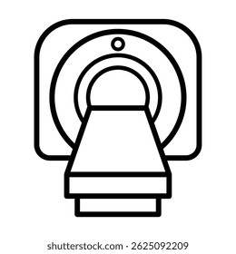 Ilustración de diseño de Vector de icono de resonancia magnética 