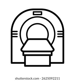 Magnetresonanztomographie Symbol, Vektorgrafik 