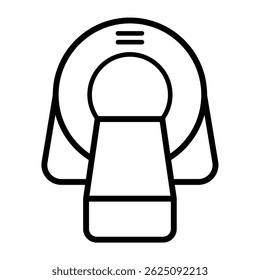 Magnetic resonance imaging icon vector design illustration 