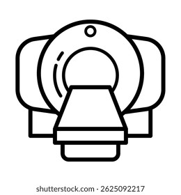 Ilustração de design de vetor de ícone de ressonância magnética 