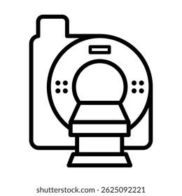 Ilustración de diseño de Vector de icono de resonancia magnética 