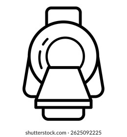 Ilustración de diseño de Vector de icono de resonancia magnética 