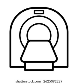 Ilustración de diseño de Vector de icono de resonancia magnética 