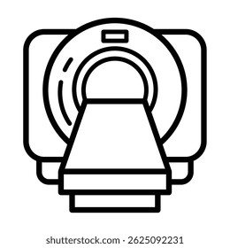 Ilustración de diseño de Vector de icono de resonancia magnética 
