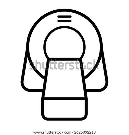 Magnetic resonance imaging icon vector design illustration 