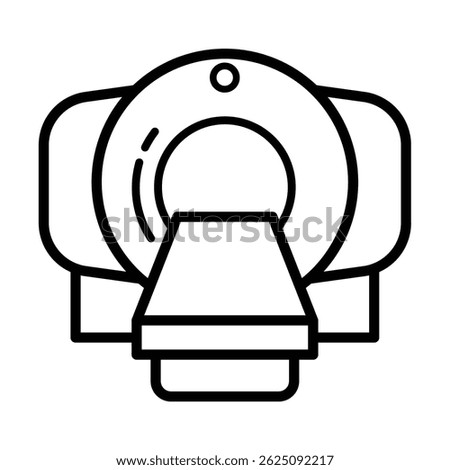Magnetic resonance imaging icon vector design illustration 
