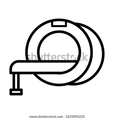 Magnetic resonance imaging icon vector design illustration 