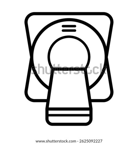 Magnetic resonance imaging icon vector design illustration 
