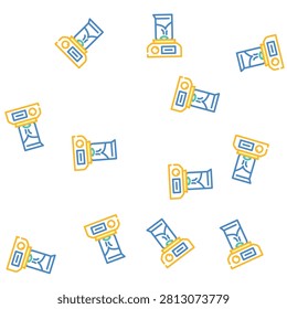 magnetic stirrer vector seamless pattern magnetic stirrer sign illustration