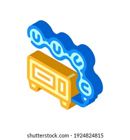 magnetic therapy apparatus isometric icon vector. magnetic therapy apparatus sign. isolated symbol illustration