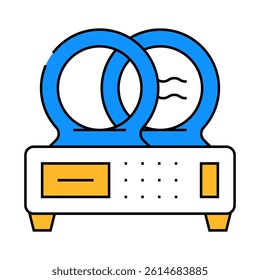magnetic therapy device line icon vector. magnetic therapy device sign. isolated symbol illustration