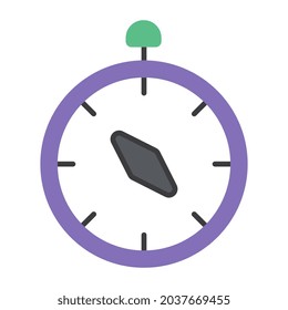 A magnetic tool icon, vector design of compass