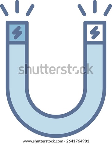 Magnetism Filled Blue Tone Icon