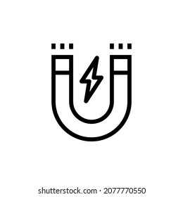 MAGNETISM icon in vector. Logotype