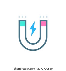MAGNETISM Symbol in Vektorgrafik. Logotyp