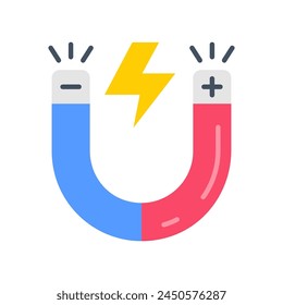 Magnetismus-Symbol in der Vektorgrafik. Firmenzeichen
