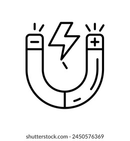 Magnetism  icon in vector. Logotype
