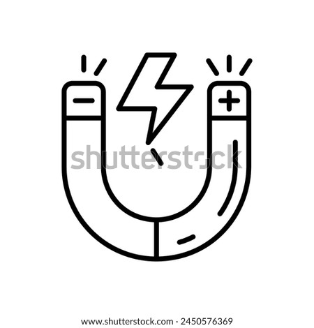 Magnetism  icon in vector. Logotype
