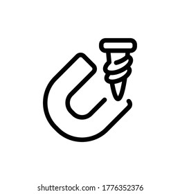 magnetism icon vector symbol template